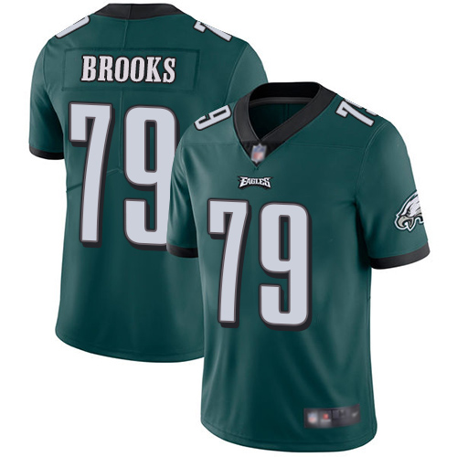 Men Philadelphia Eagles #79 Brandon Brooks Midnight Green Team Color Vapor Untouchable NFL Jersey Limited->philadelphia eagles->NFL Jersey